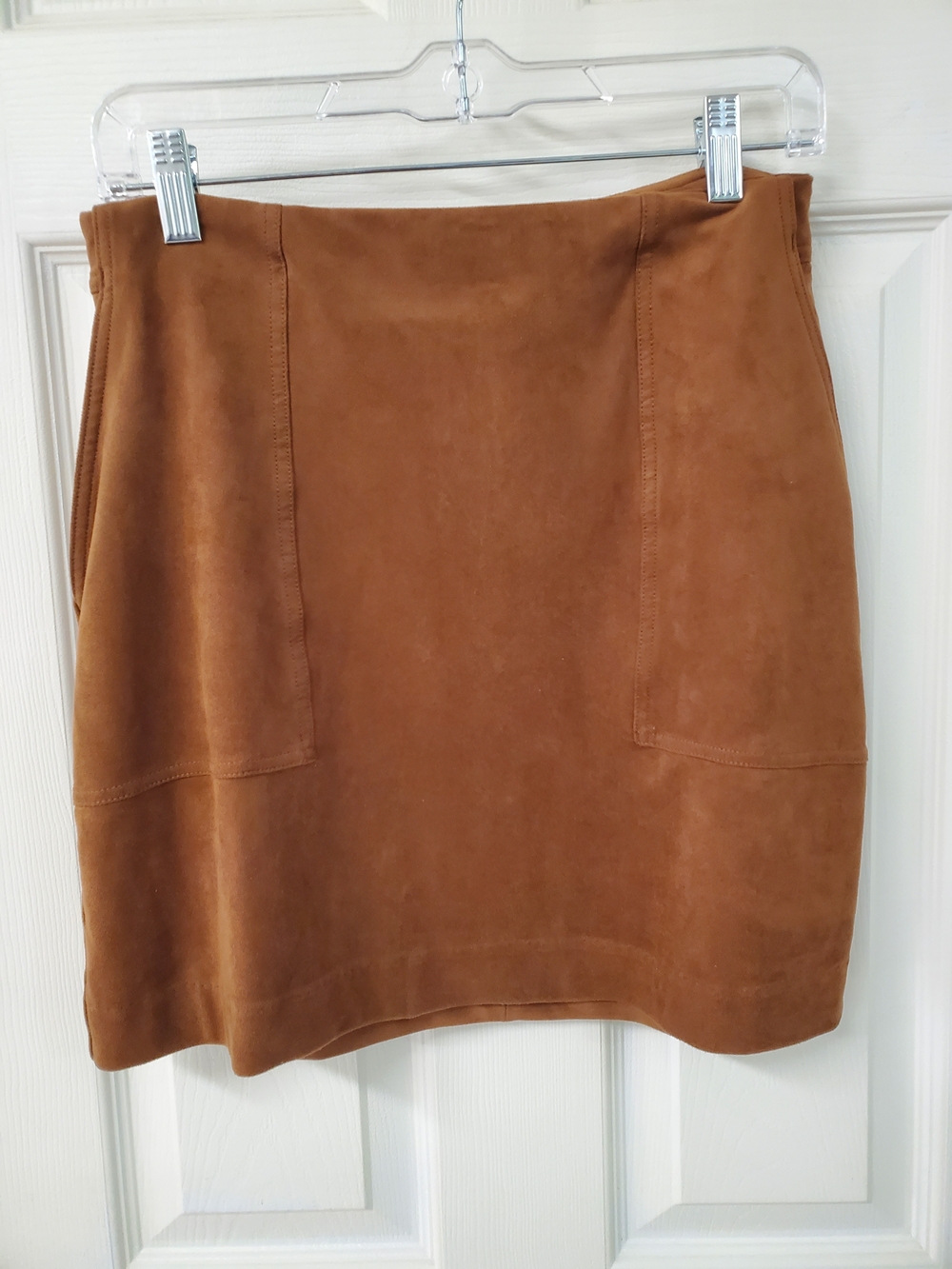 Banana Republic Chestnut Brown Faux Suede Mini Skirt